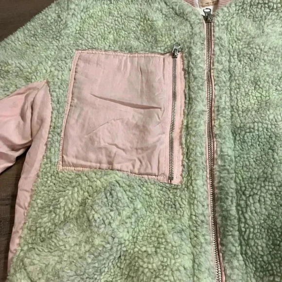 Free People We The Free Mint/Pink Rivington Jacket Size S - Picture 5 of 6